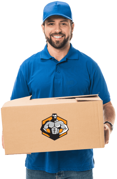 Kratos Moving worker with box 